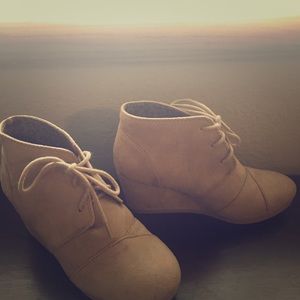 Tan booties